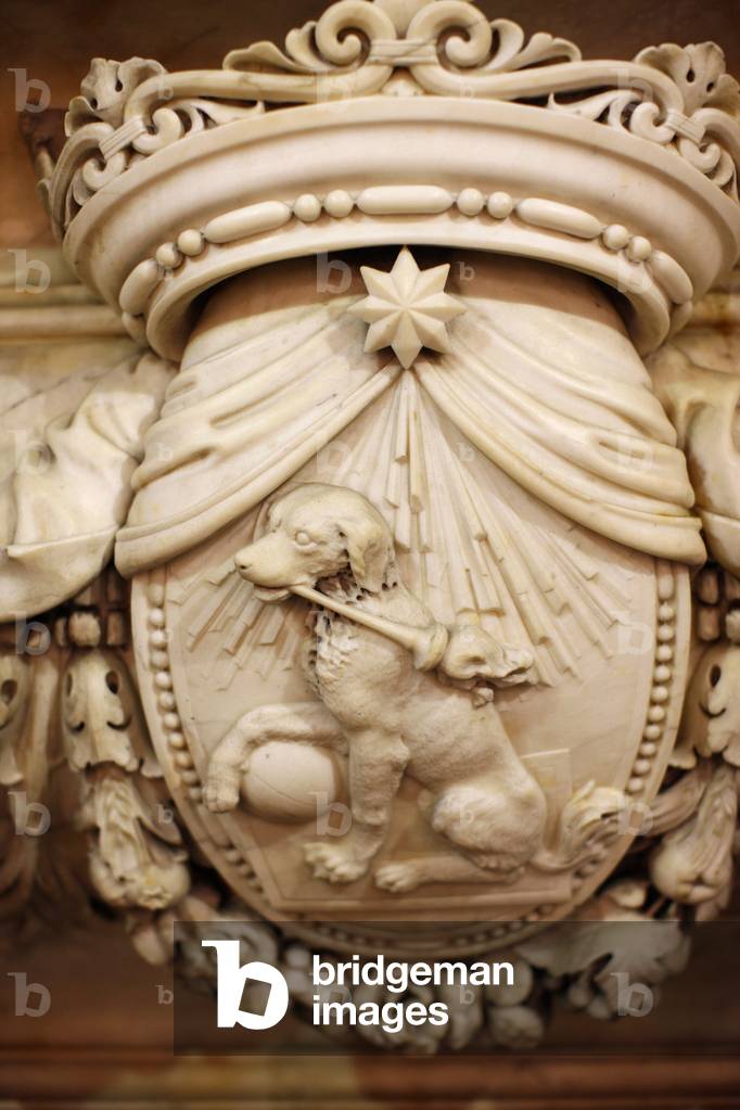 Dominican symbol in St Peter's and St Paul's church Istanbul Turquie