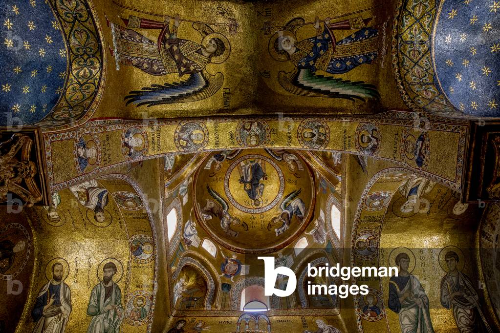 Santa Maria dell'Ammiraglio church, known as La Martorana, Palermo, Sicily, Italy. (photo)