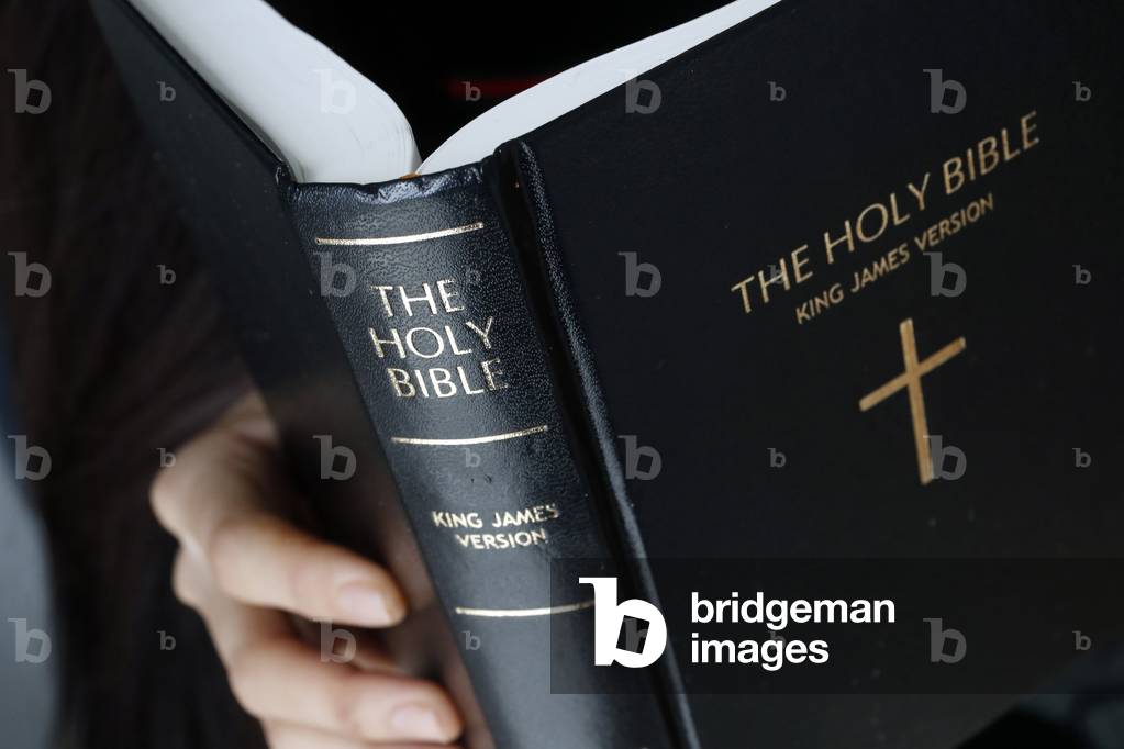 Christian woman reading the Holy Bible (photo)