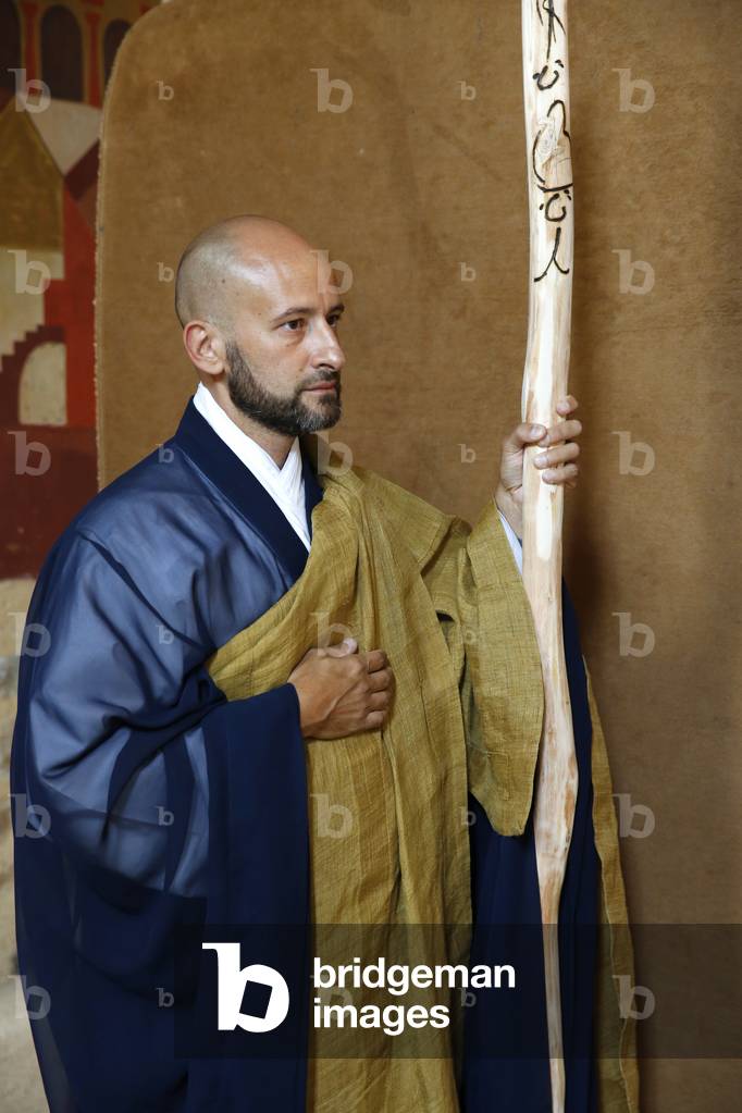 Zen sesshin (retreat). Master. France. (photo)