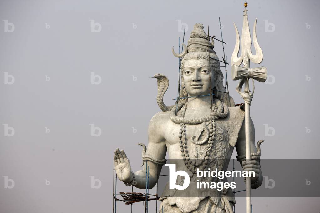 Tall Shiva sculpture in Hardwar, Haridwar, India