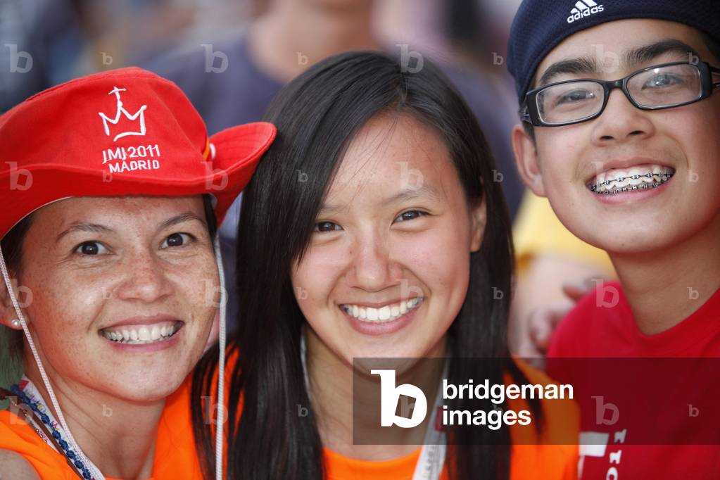 Pilgrims at World Youth Day Madrid Spain