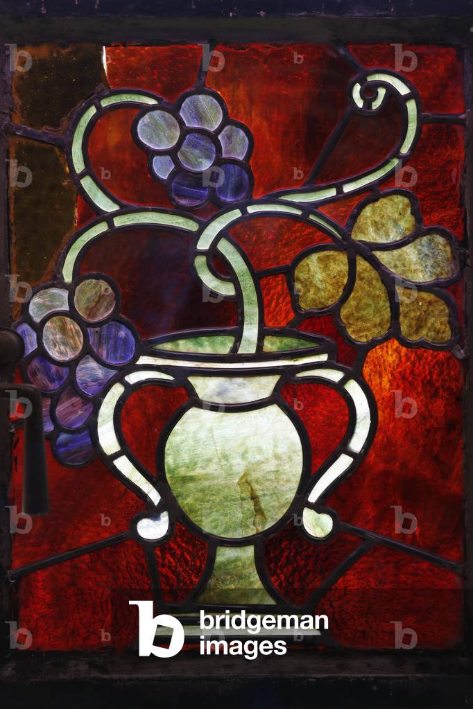 Orval trappist abbey, Belgium. Stained glass.