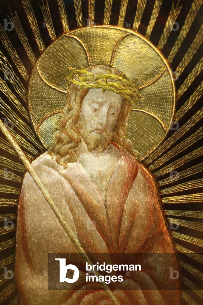 Jesus represented on a prietst's chasuble, Paris, France