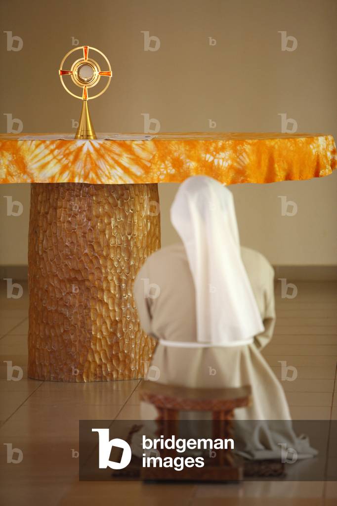 Holy Sacrament adoration at Akepe monastery, Akepe, Togo