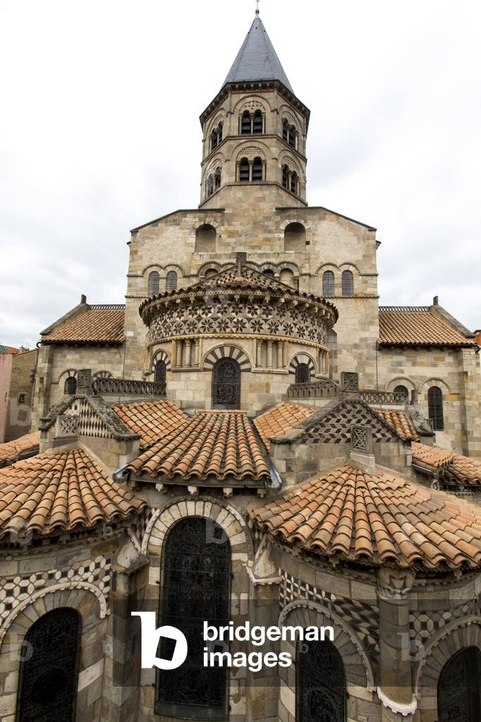 Notre Dame du Port basilica, Clermont-Ferrand, France.