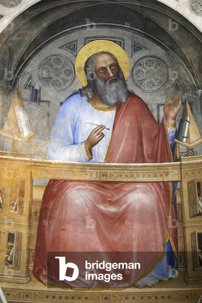 John the Apostle.  The Padua Baptistery. Ceilling frescoes  14th century by Giusto de Menabuoi.  Padua. Italy.  (photo)