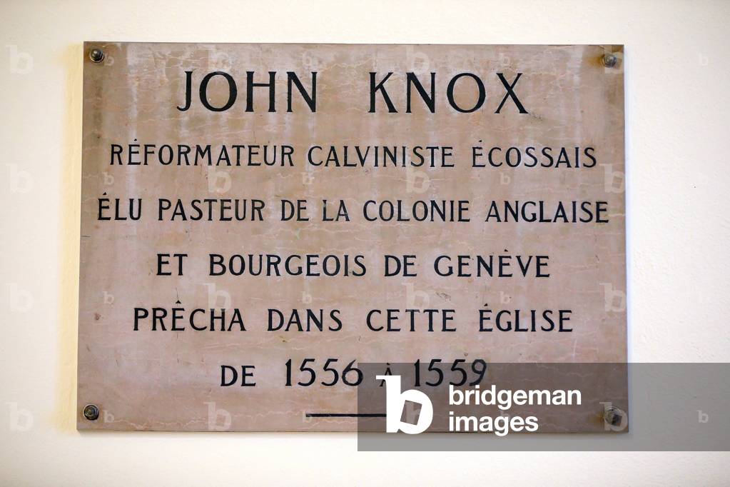 Calvin Auditory. John Knox. Geneva. Switzerland