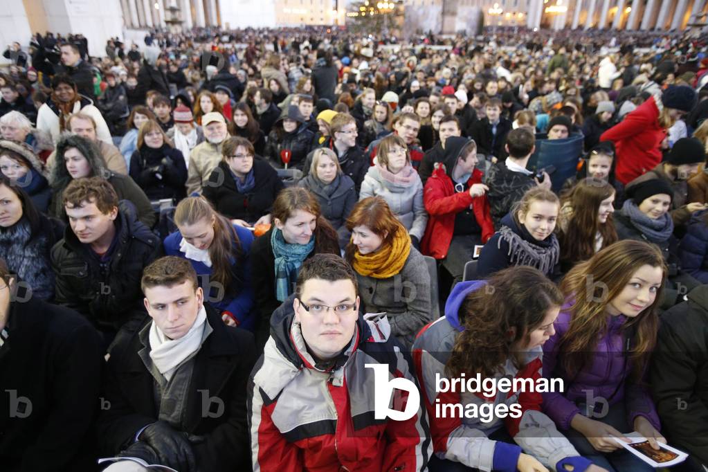 Prayer vigil - European Meeting of Taize Community - St Perter's square, Roma, Italy