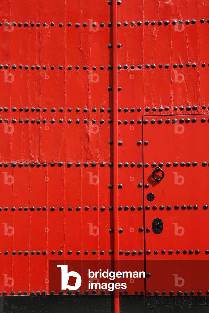 Door in the center of Sanlucar de Barrameda, Sanlucar de Barrameda, Spain