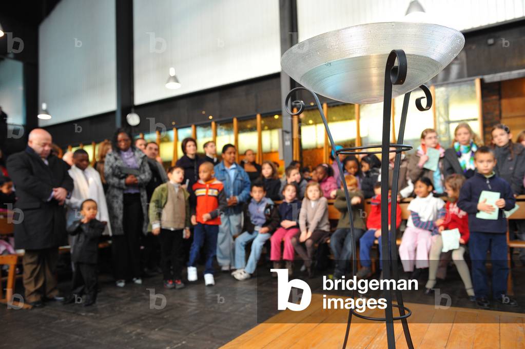 Catholic baptism, Paris, France