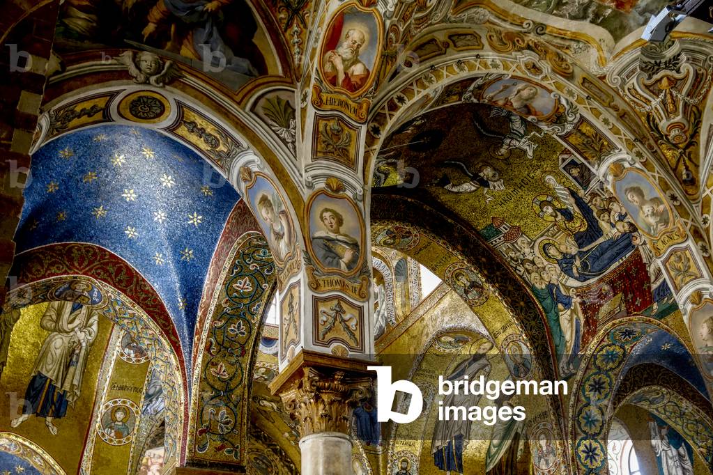 Santa Maria dell'Ammiraglio church, known as La Martorana, Palermo, Sicily, Italy. (photo)
