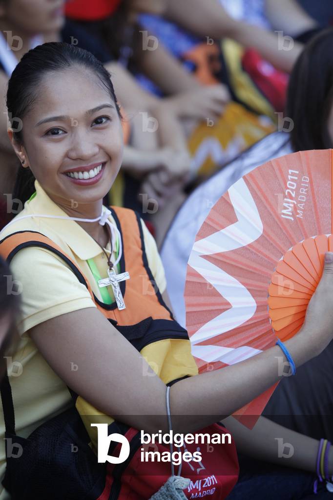 Pilgrim at World Youth Day 2011 Madrid Spain