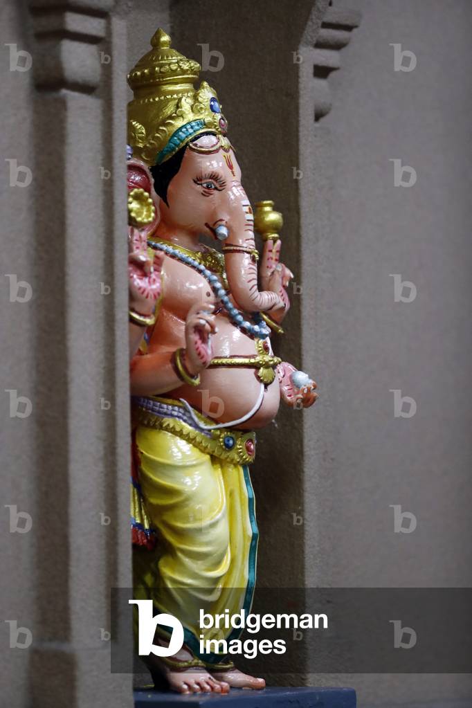 Sri Mahamariamman Hindu Temple, Ganesha or Ganapati: the elephant headed Hindu god, Kuala Lumpur, Malaysia (photo)