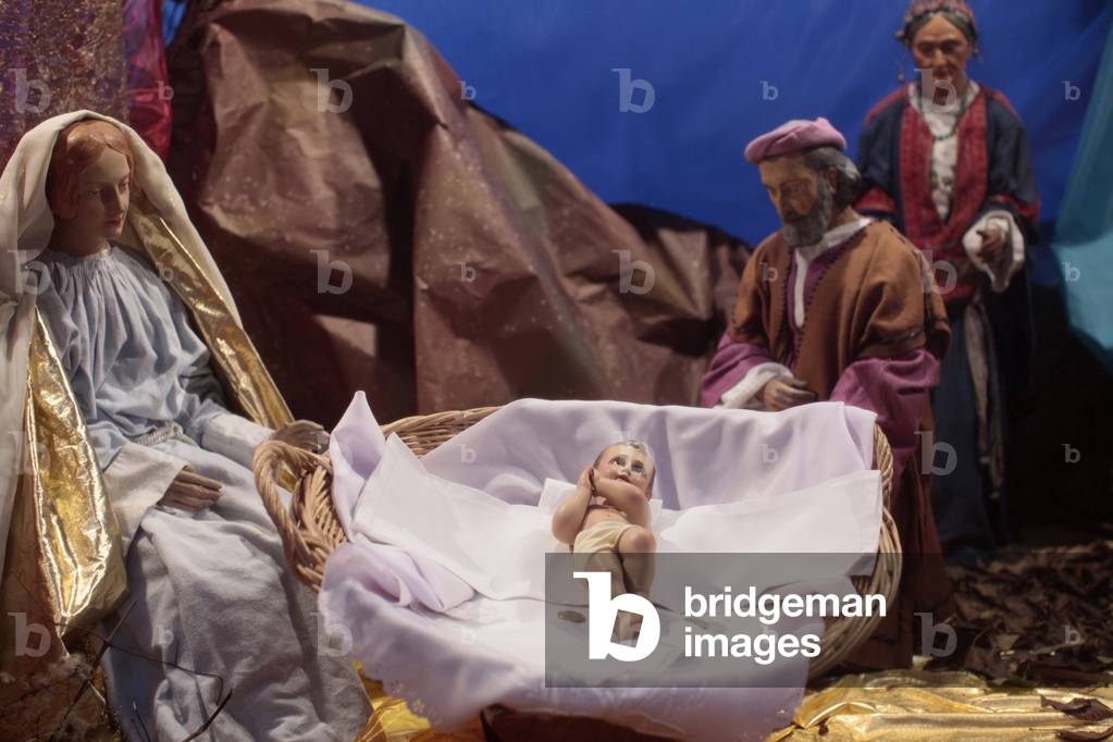Christmas crib ; Paris France