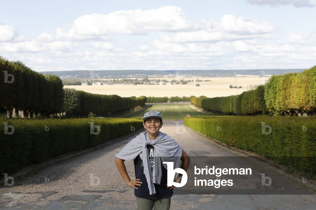 Boy in Thoiry park, France