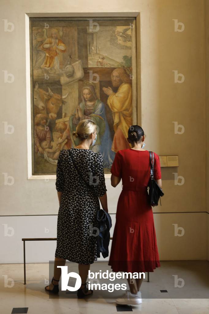 Louvre museum, Paris, France. Visitors.