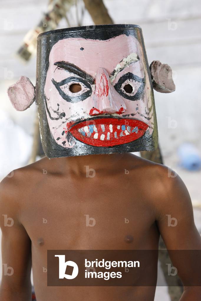 Young boy with a mask, Siem Reap, Cambodia