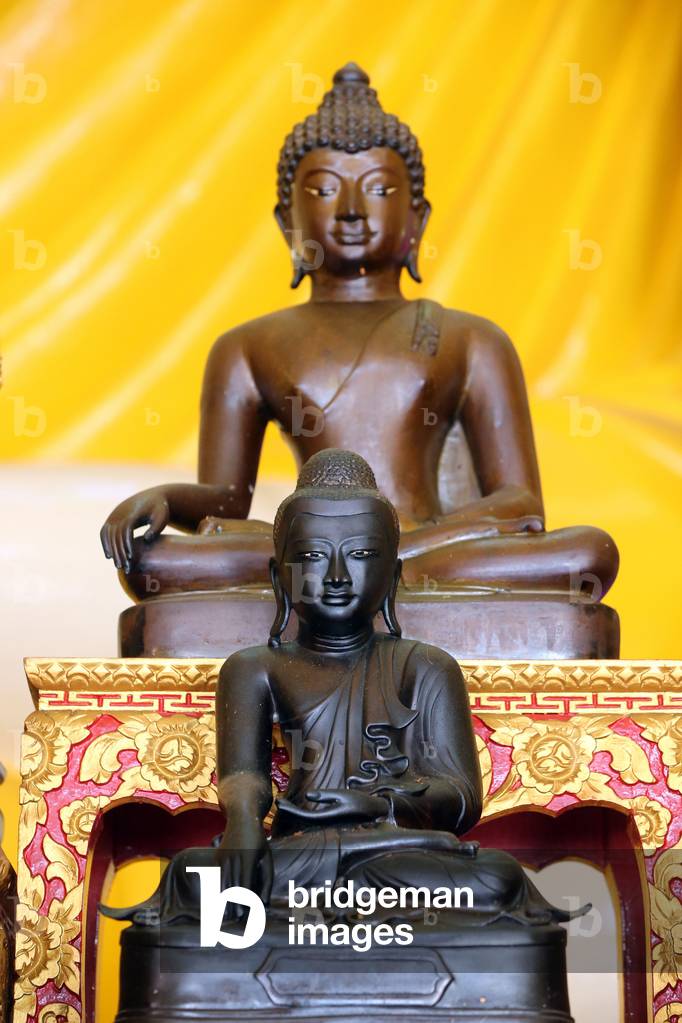 Sakyamuni Buddha Gaya temple. Buddha statues. Singapore