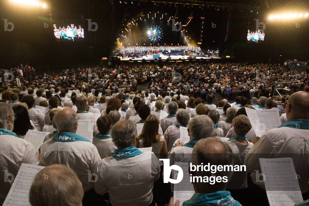 Protestant celebration at the Zenith of Strasbourg, Strasbourg, France.