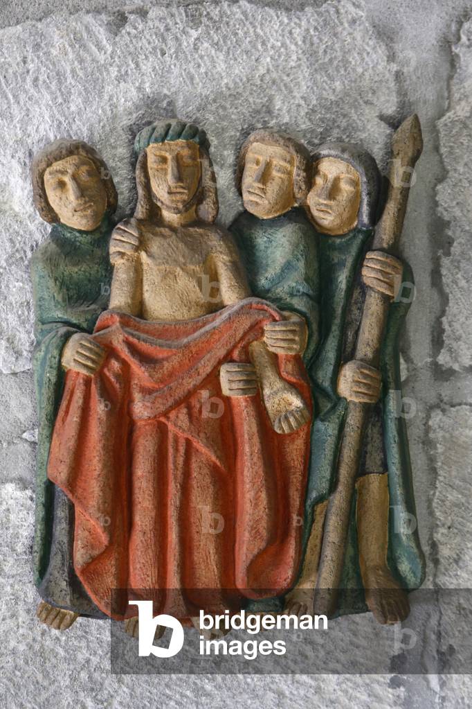 Notre Dame d'Orcival basilica, Orcival, France, Station of the cross (photo)