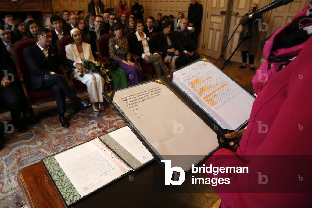 Wedding in Paris, France.