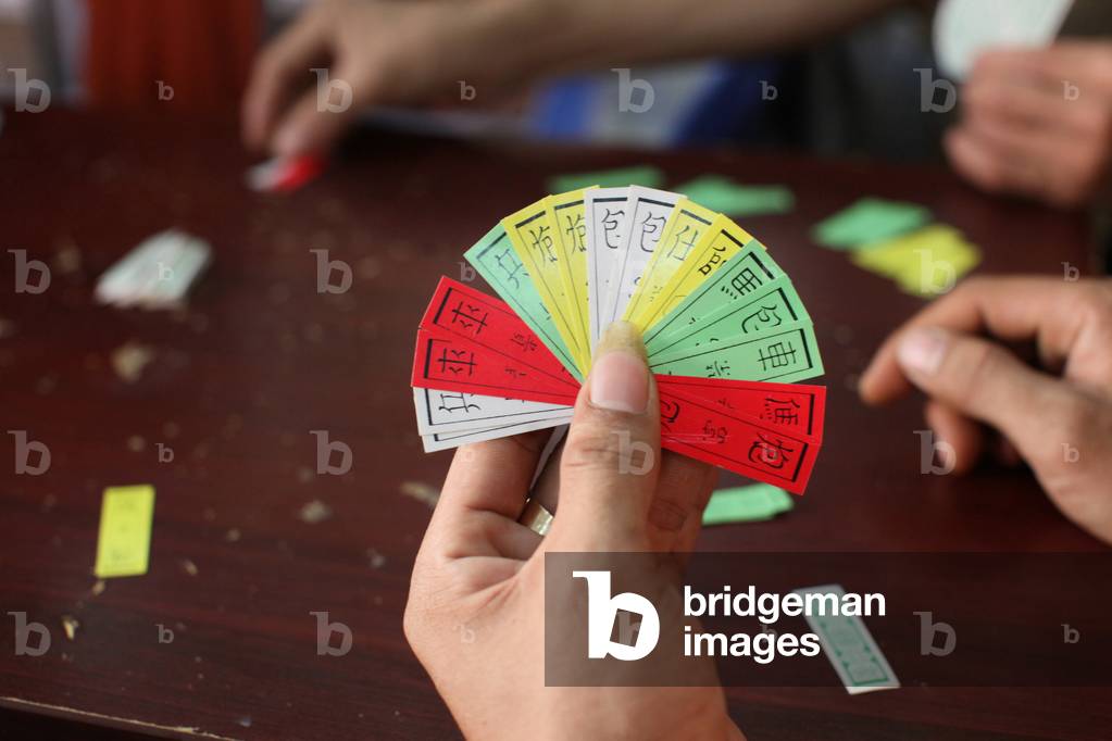 Chinese cards game, Ho Chi Minh City, Vietnam