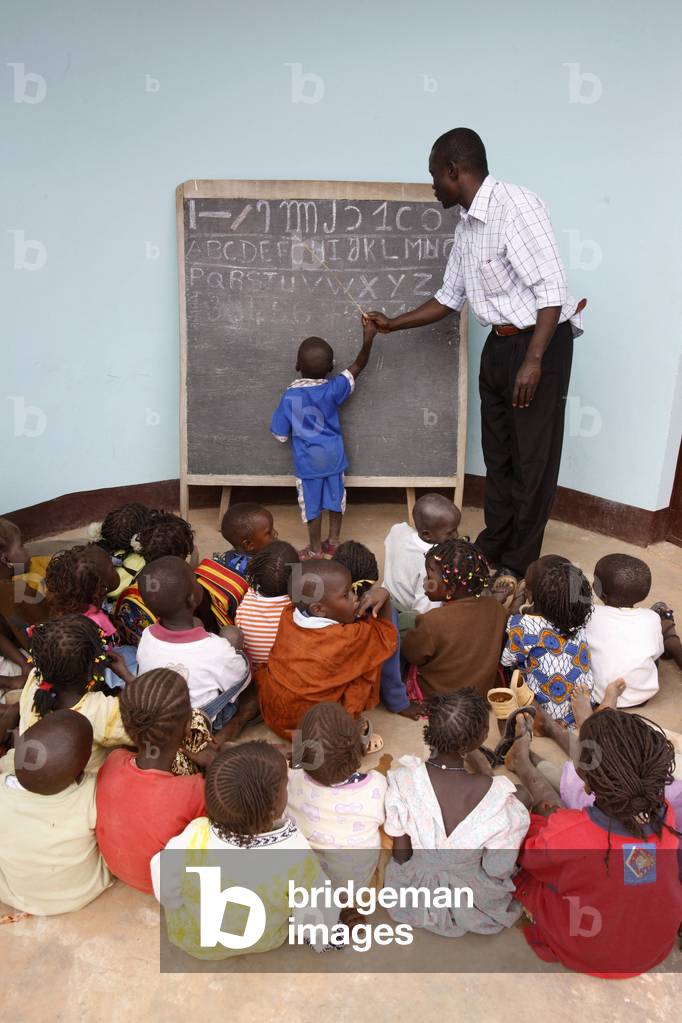 Kindergarten in Teubi lepers' village, Teubi, Senegal