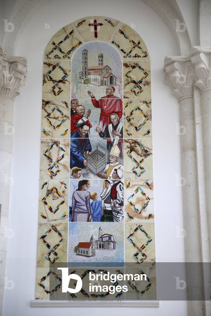 Saint Teresa of Calcutta sanctuary (cathedral), Pristina, Kosovo, Reliefs, 2018 (photo)