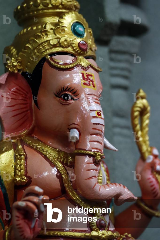 Sri Mahamariamman Hindu Temple, Ganesha or Ganapati: the elephant headed Hindu god, Kuala Lumpur, Malaysia (photo)
