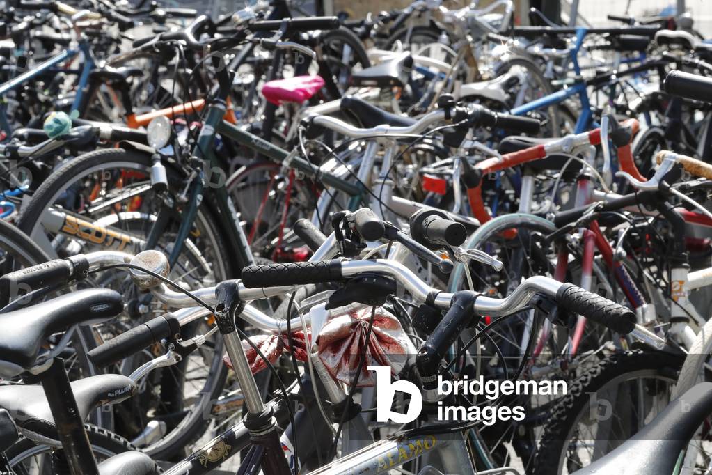 Bicycle parking.  Geneva. Switzerland.