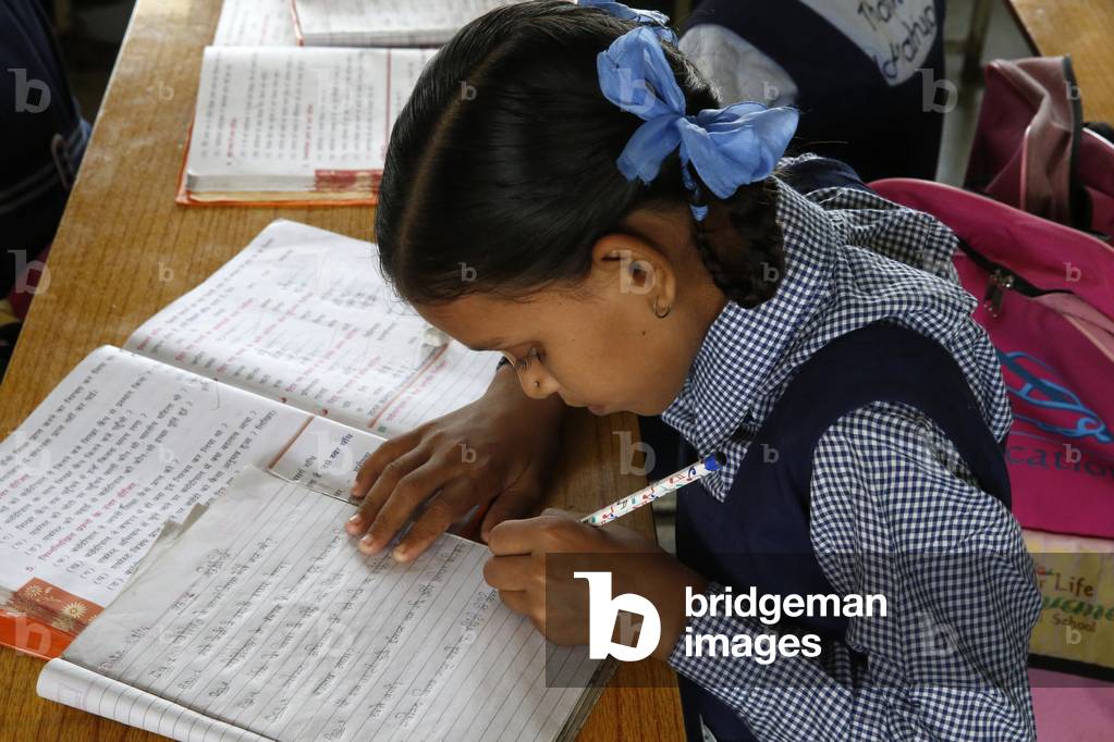 Sandipani Muni School for needy girls run by Food for Life Vrindavan. India