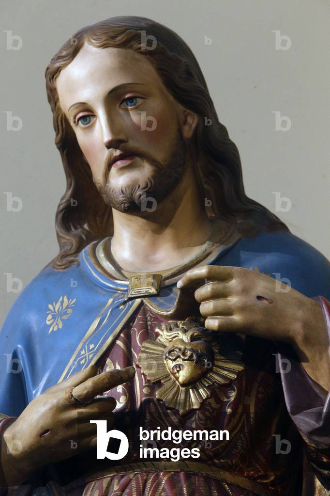 Saint Cannat Les Precheurs church, Marseille. Jesus statue. France