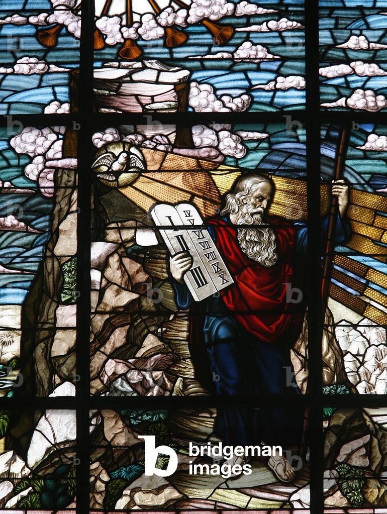 Moses holding the tables of the law, Vienne, Autriche