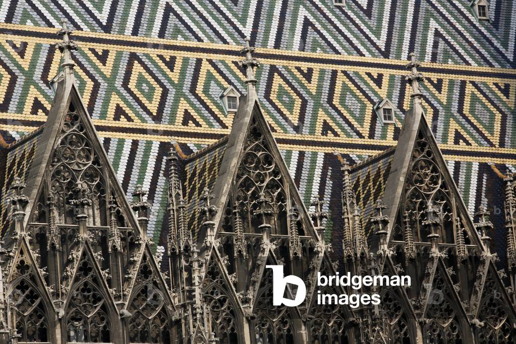 Stephansdom cathedral roof Vienne Autriche. (Saint-Etienne ou Saint Etienne ou Saint Stephane ou St Stephan Kirche)