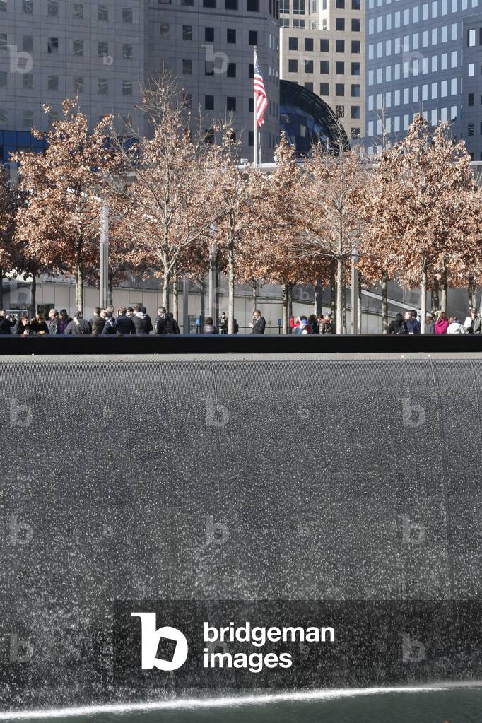 Ground zero - The National 9/11 Memorial at the site of the World Trade Center in Lower Manhattan - New York, United States