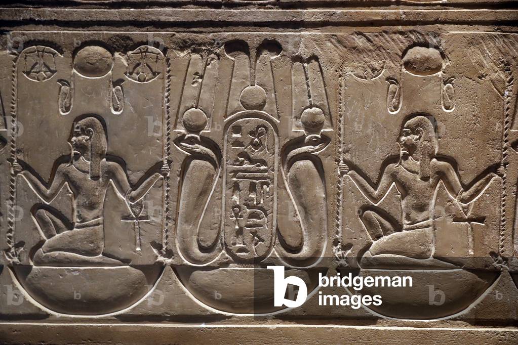 Egypt, Medamud, Montu temple door, detail 221-205 B.C.