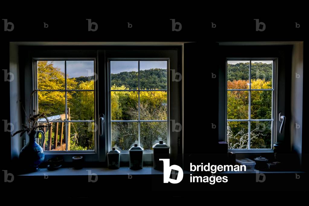View from a kitchen in Bosc-Renoult, Eure, France (photo)