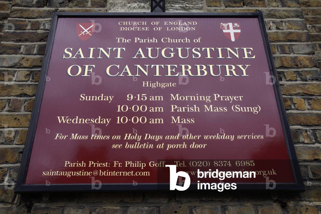 Church sign, Londres, Grande-Bretagne