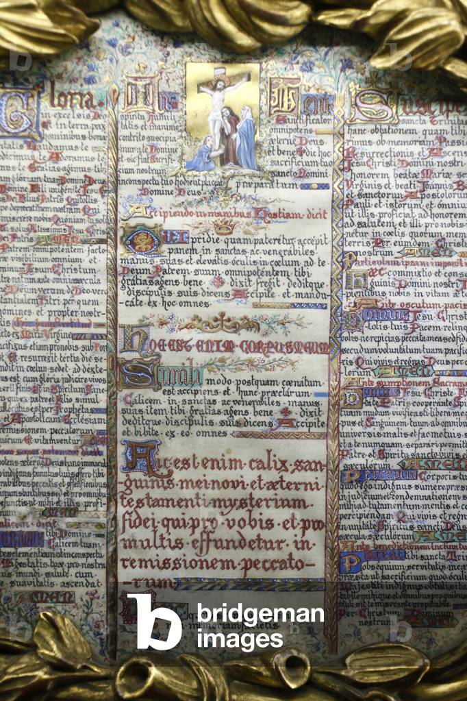 Notre-Dame de Paris cathedral Treasure Museum ; Altar book Paris France