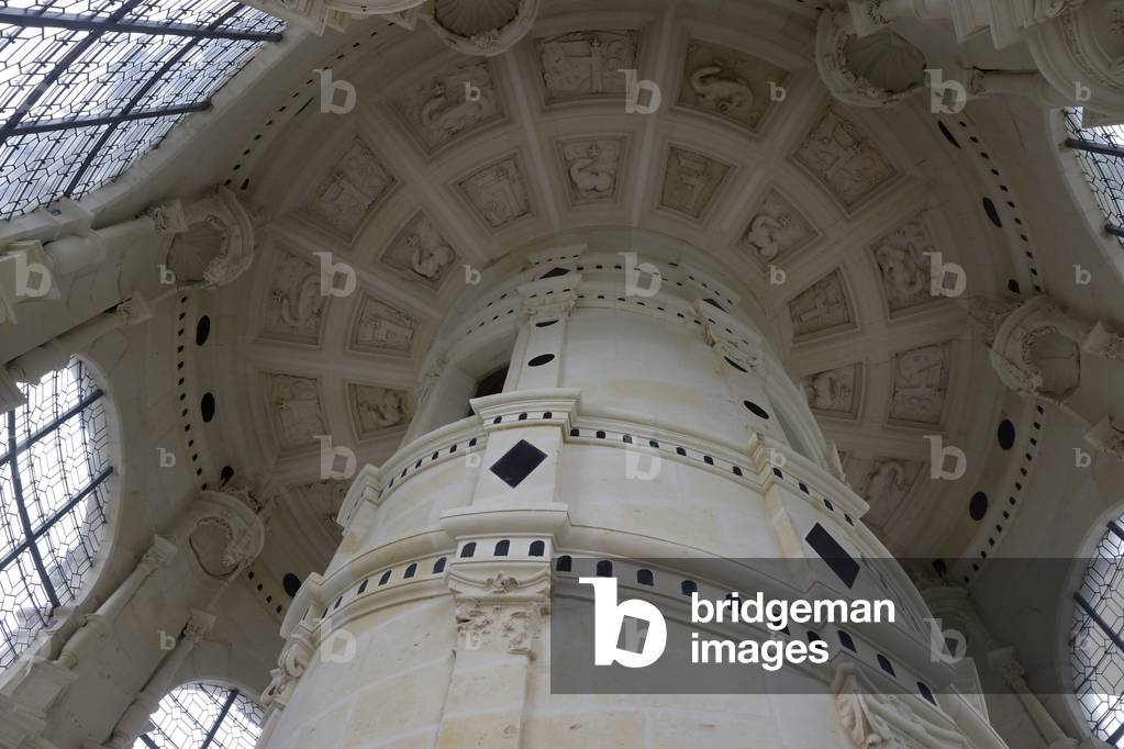Chambord castle double staicase, France, 2019 (photo)