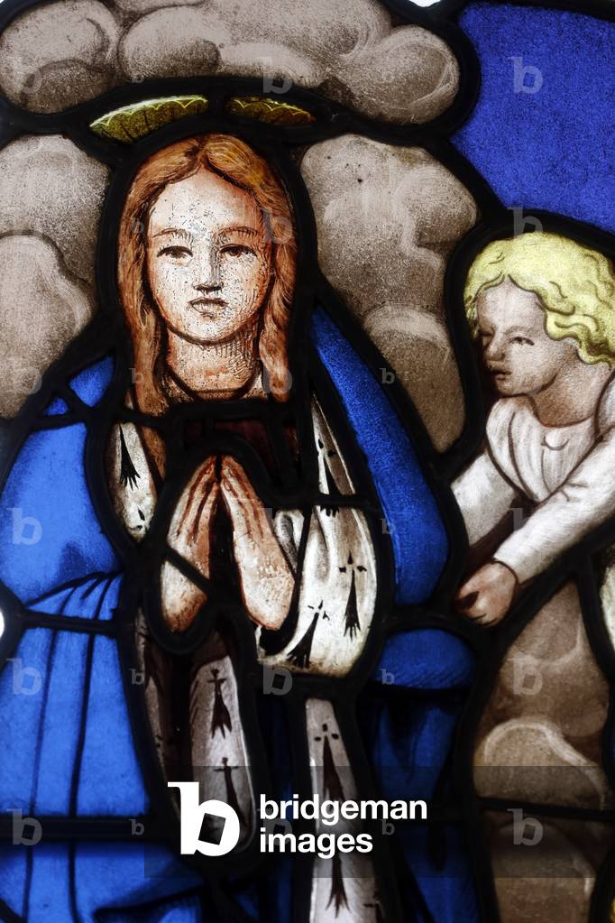 Stained glass windows at The Royal monastery of Brou, Bourg en Bresse, France (stained glass)