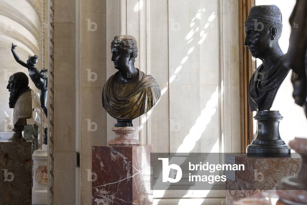 Louvre museum, Paris, France. Statues.