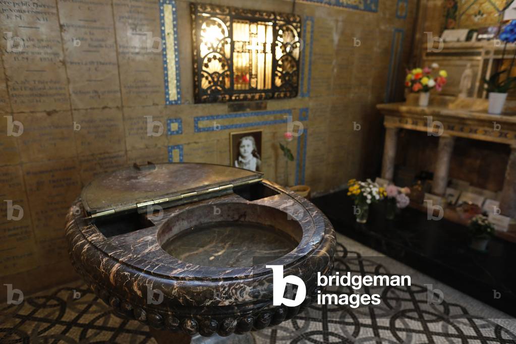 Notre Dame basilica, Alencon, Orne. Chapel where St. Therese was baptised.