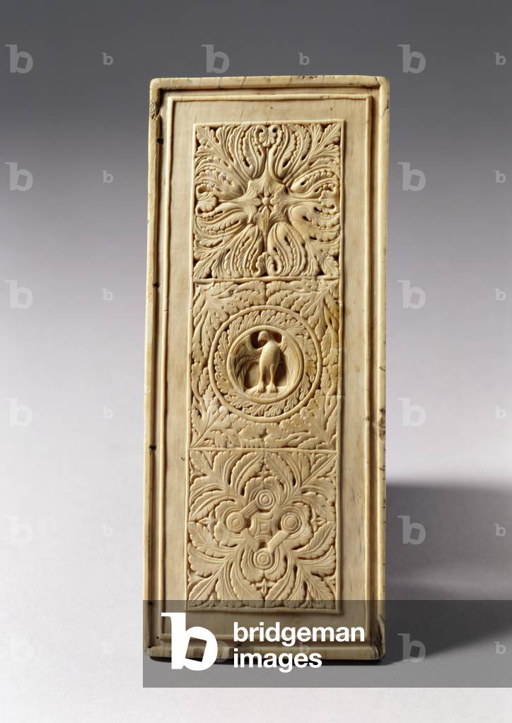 Relief with an eagle, part of a book cover, c.900 (ivory)