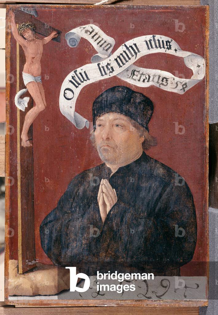 Portrait of a Clergyman with Cruxifix, 1519 (oil on panel)