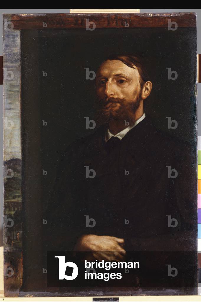 Porträt von Dr. Konrad Fiedler, 1879 (Öl auf Platte)