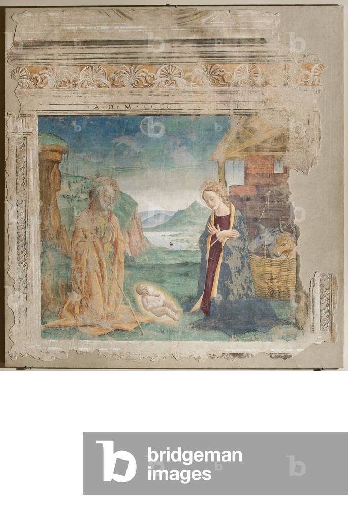 Nativity set, 1498 (detached fresco)