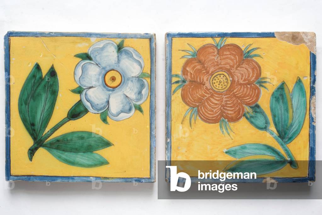 floral motifs, c.1520 (painted ceramic)