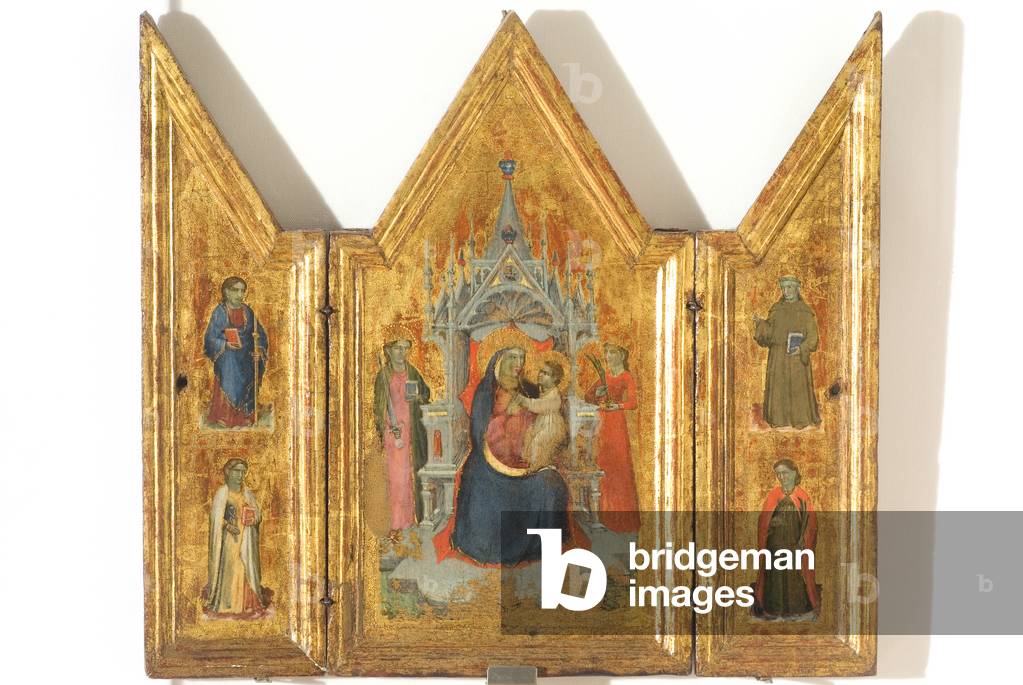 Madonna with Child Jesus and Saints, c.1380-1390 (tempera on panel)